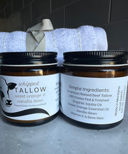Load image into Gallery viewer, Sweet Orange &amp; Vanilla Bean Whipped Tallow 2oz jar
