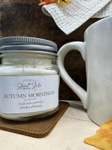 Autumn Mornings 8oz Soy Candle