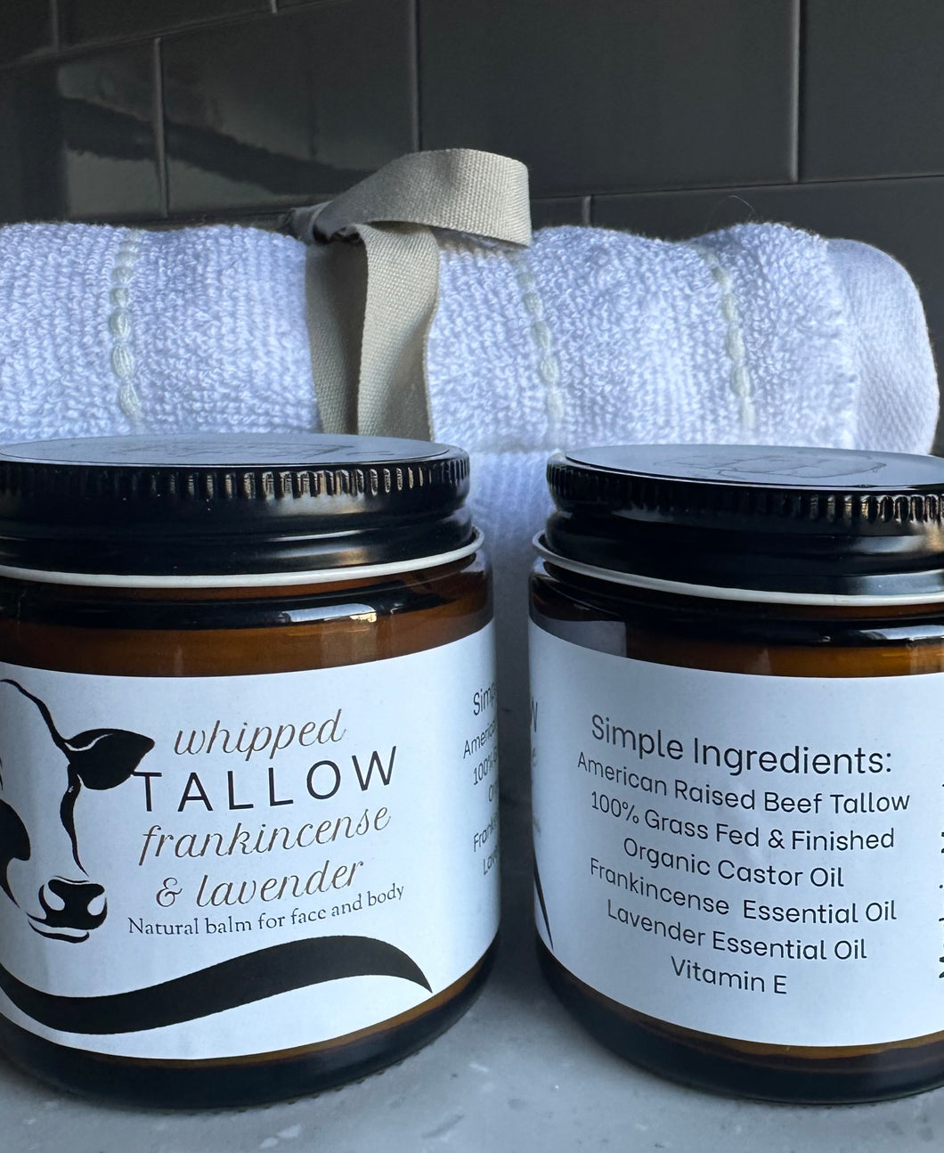 Frankincense & Lavender Whipped Tallow 2oz Jar