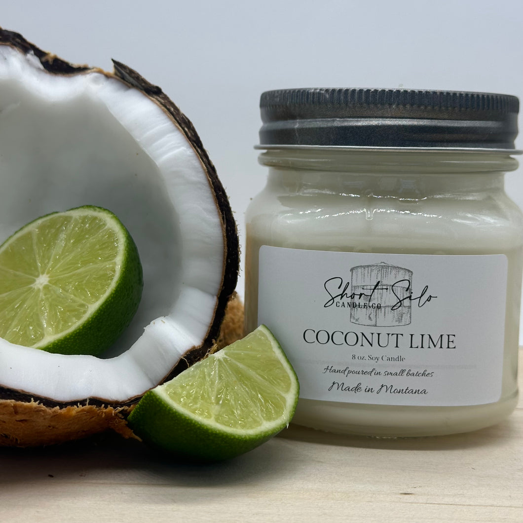 Coconut Lime 8oz Soy Candle