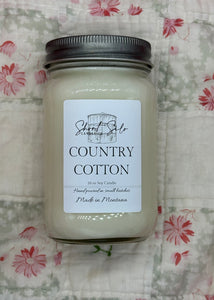 Country Cotton 16oz Soy Candle