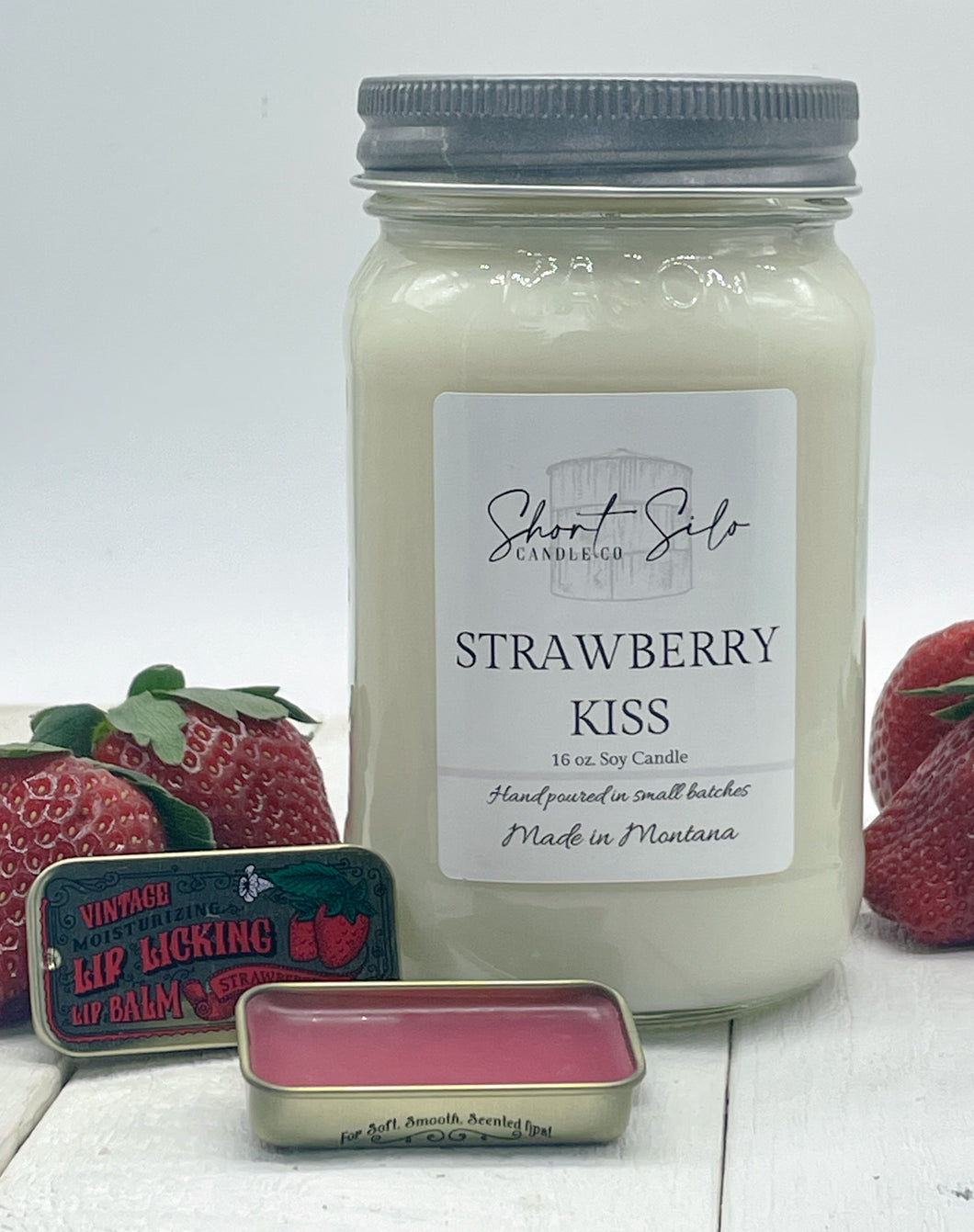 Strawberry Kiss 16oz Soy Candle