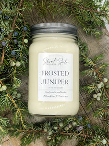 Frosted Juniper 16oz Soy Candle