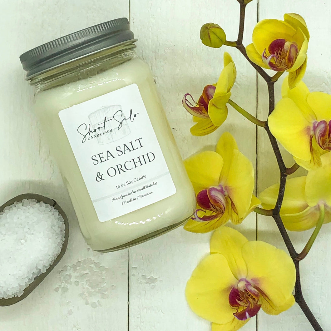 Sea Salt & Orchid 16oz Soy Candle