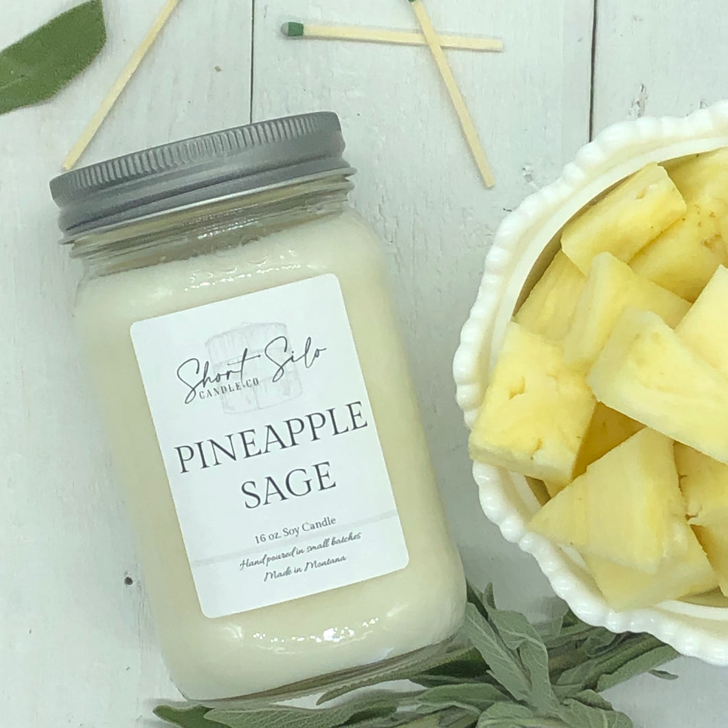 Pineapple Sage 16oz Soy Candle