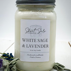 White Sage & Lavender 16oz Soy Candle