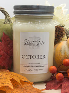 October 16oz Soy Candle