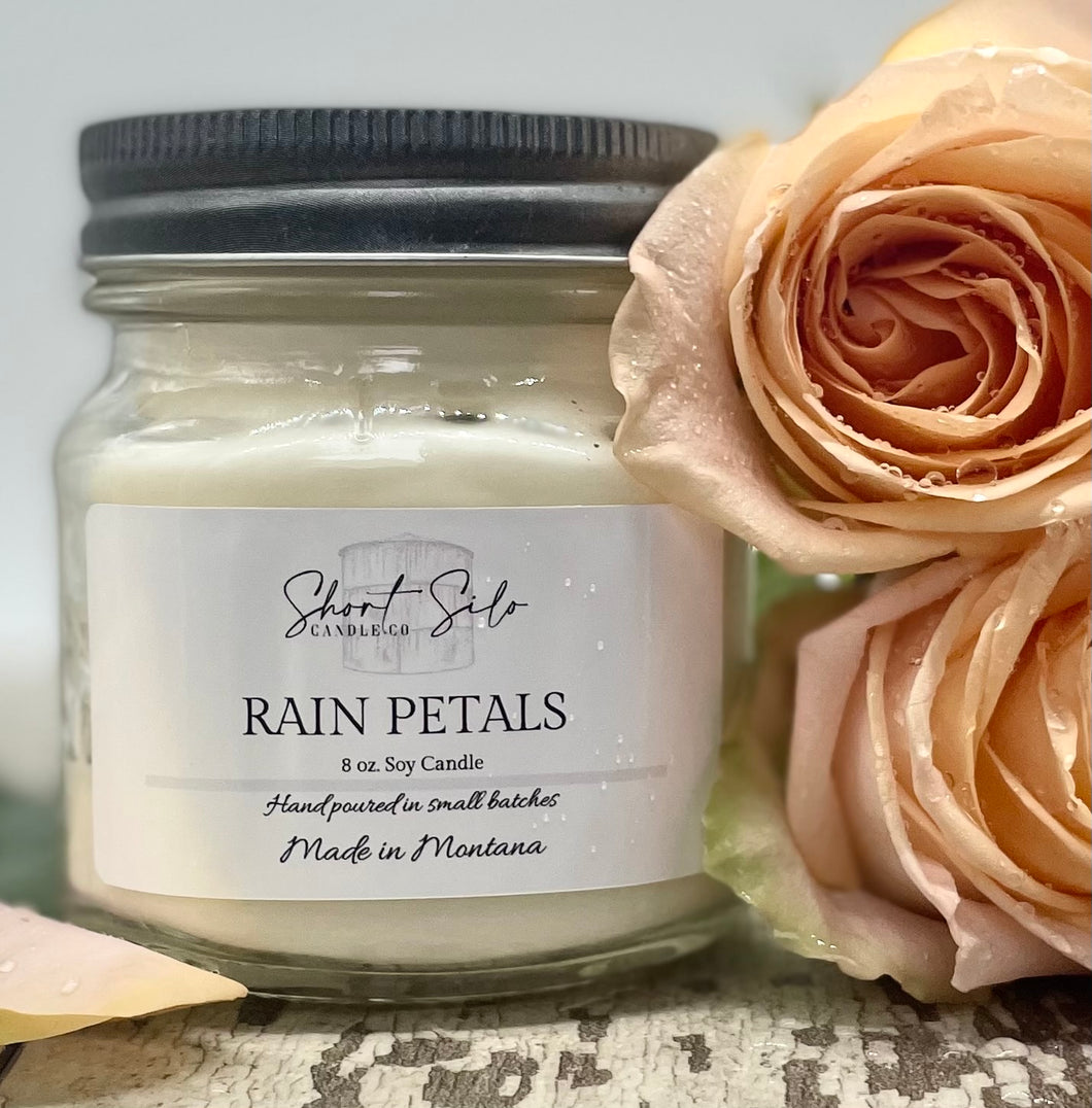 Rain Petals 8oz Soy Candle